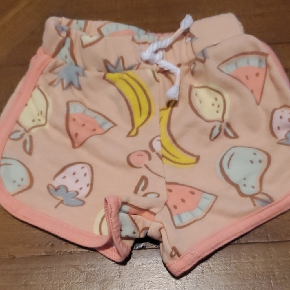 🐻 Garanimals Peach and Yellow Fruit Print Shorts